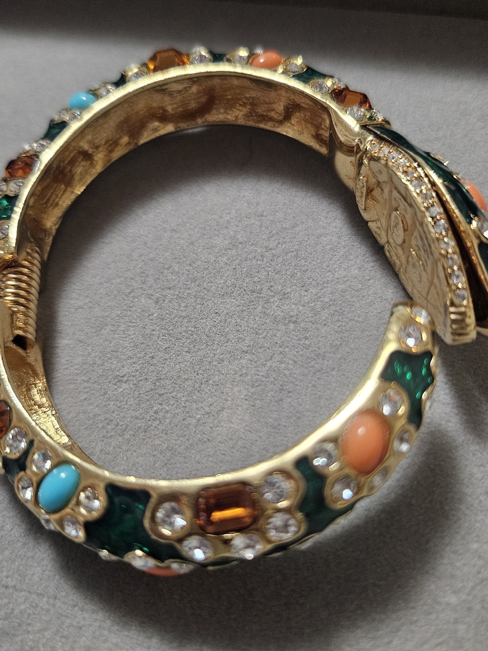 Kenneth Jay Lane Snake Hinge Bracelet - Picture 8 of 9